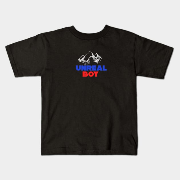 Unreal boy Kids T-Shirt by MrCooner